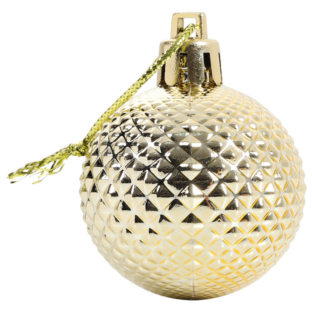 Living and Home Gold Bauble 36 Pack Image 3