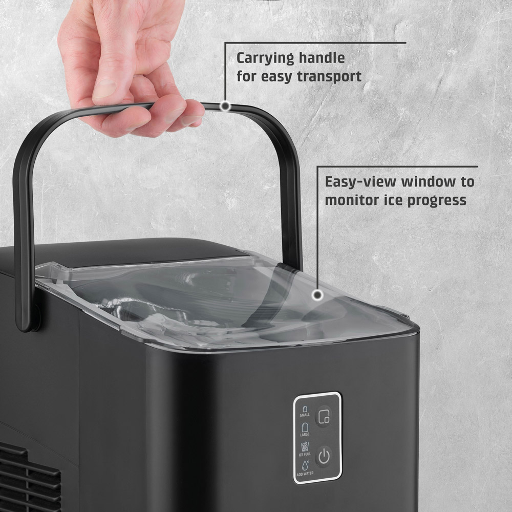 CASO Design IceChef 03401 Black Compact Ice Cube Maker 1L 120W Image 5
