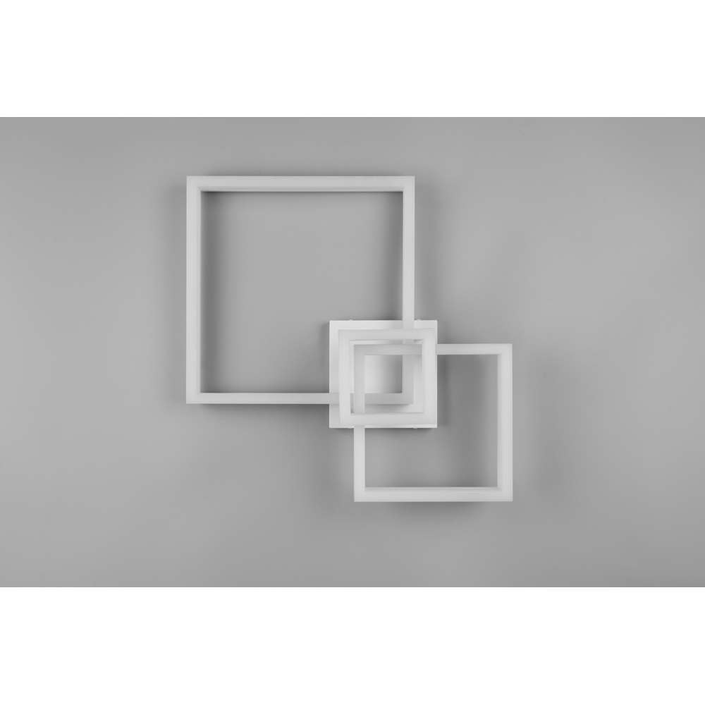 TRIO Camino Matt White Square LED Ceiling Light Image 5
