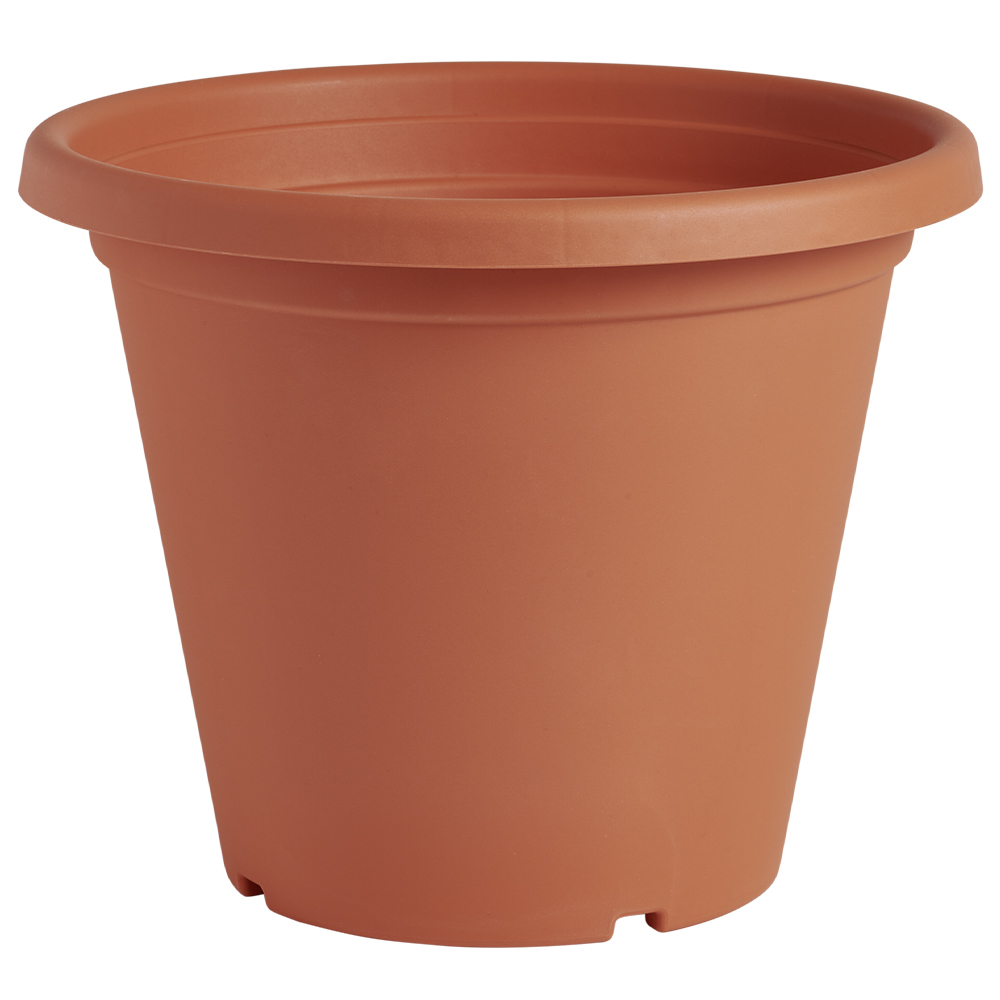 Clever Pots Terracotta Plastic Round Plant Pot 30cm Image 1