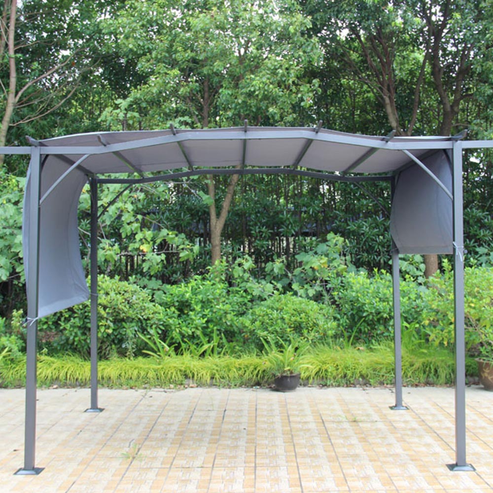 Amir 2.7 x 3.6m Grey Steel Royalcraft San Remo Pergola Image 3