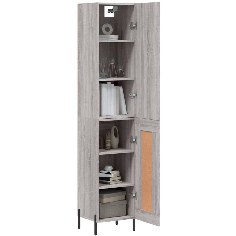vidaXL 2 Door Grey Sonoma Highboard Image 3