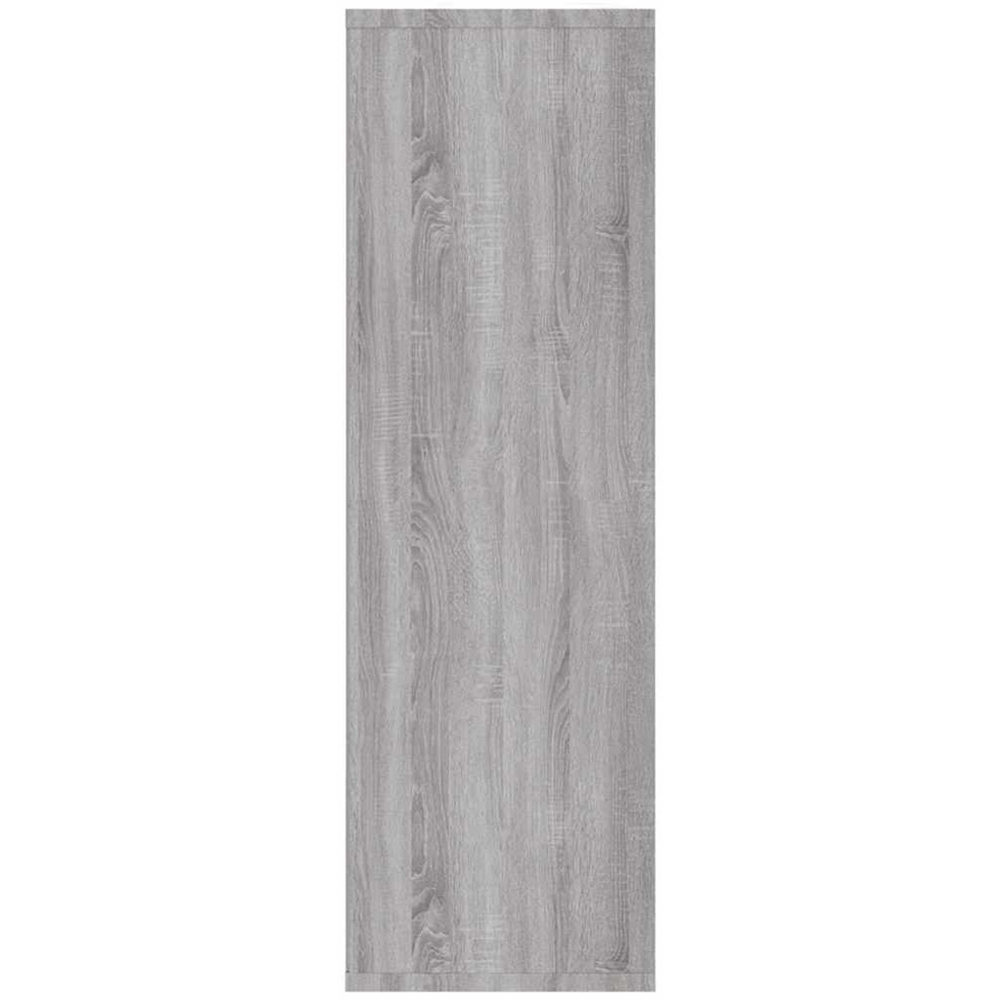 vidaXL 5 Shelf Sonoma Grey Bookcase Image 8