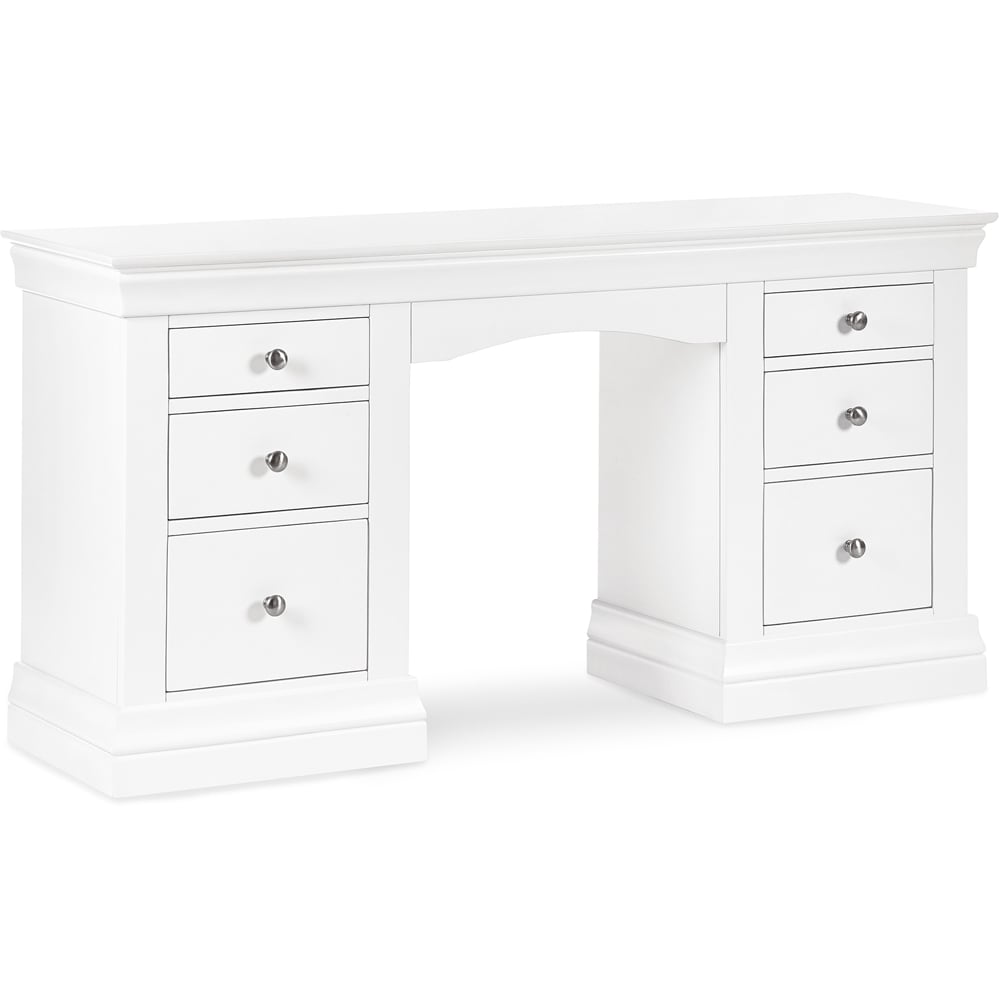Julian Bowen Clermont Surf White Dressing Table Image 2