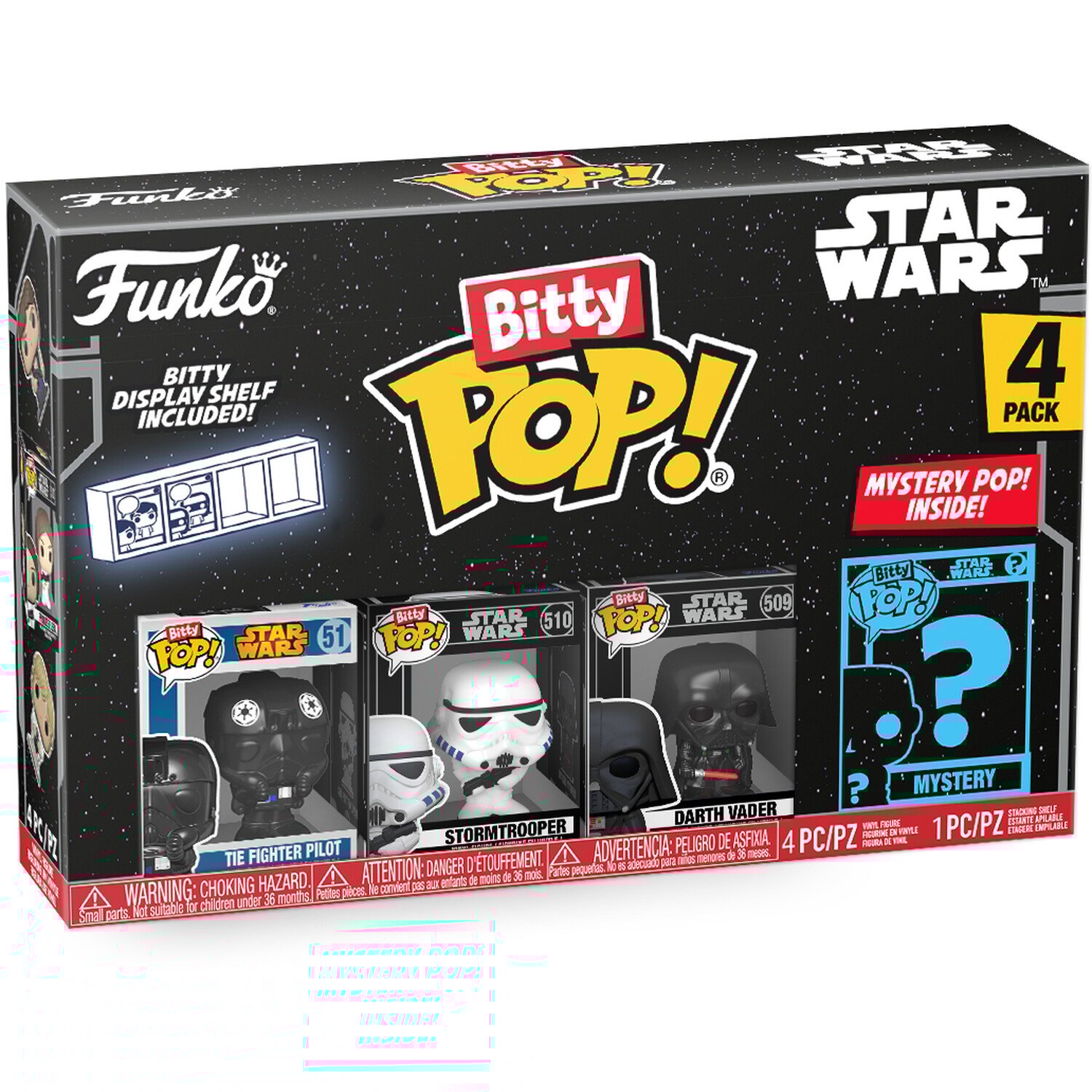 Single Funko Star Wars Bitty Pop Figure 4 Pack in Assorted styles Image 6
