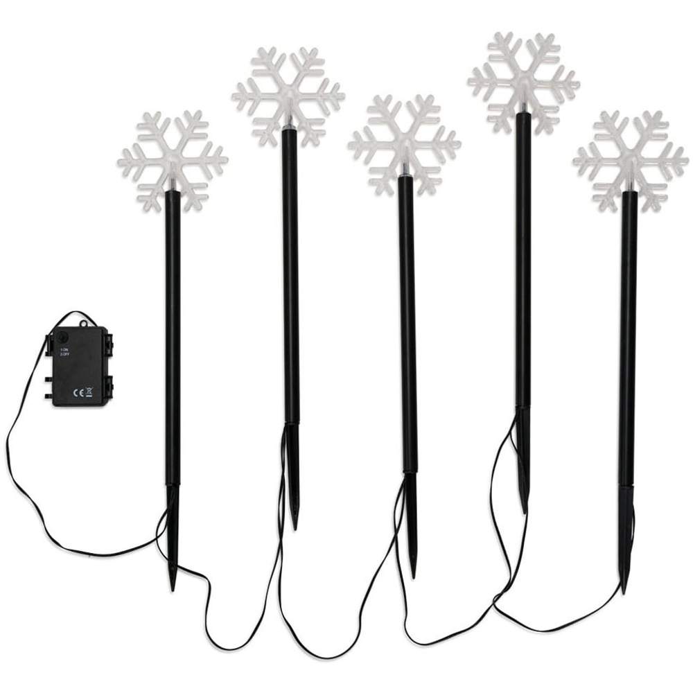 ValueLights Snowflake Spike Light Set of 5 Image 2