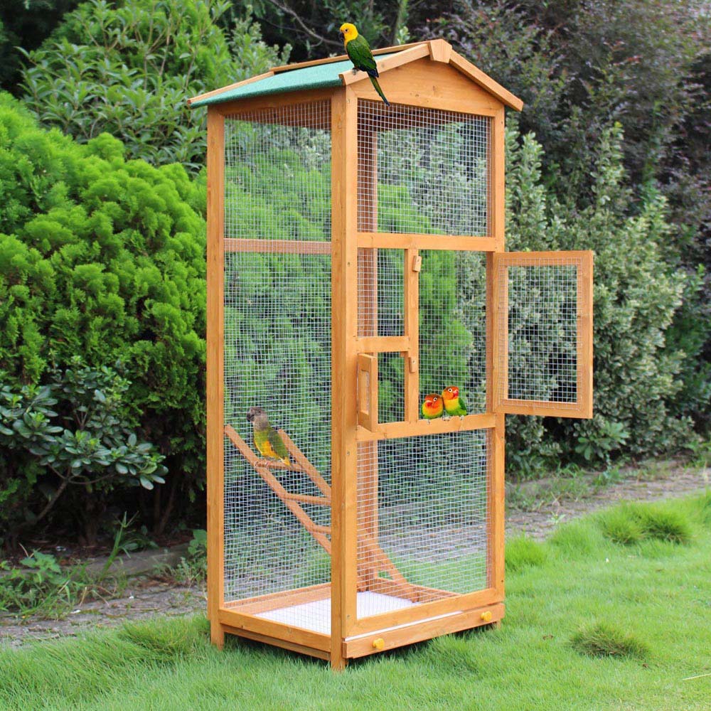 PawHut Wooden Bird Cage Wilko