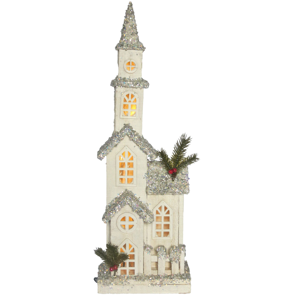 LED Glitter Church - White Image 9