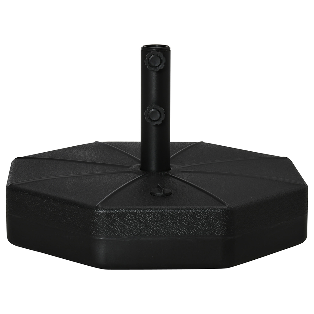 Outsunny Parasol Base, Black Image 1