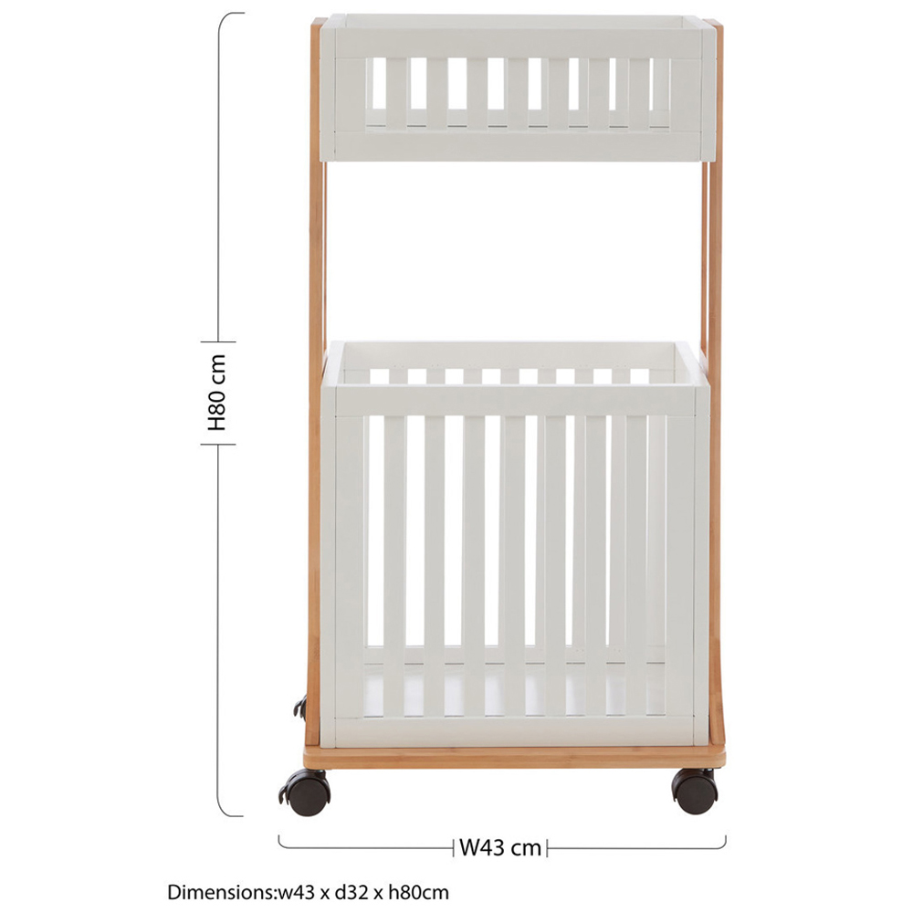 Premier Housewares Nostra 2 Tier Storage Trolley Image 8