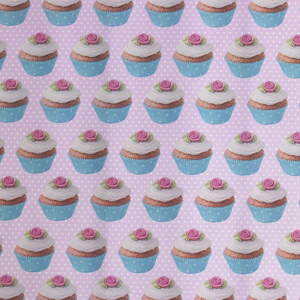 Wilko Cupcake Wrapping Paper Roll 2m Image