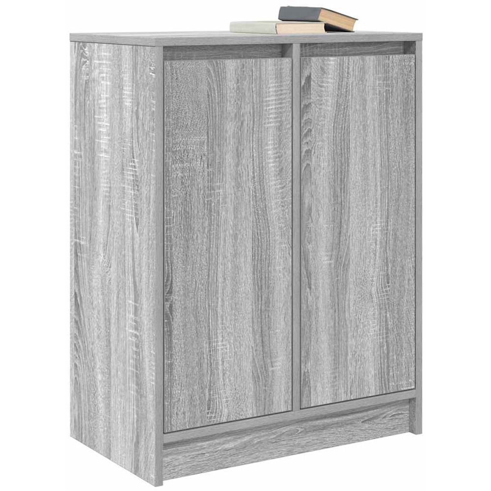 vidaXL 2 Door Grey Sonoma Wooden Sideboard Image 3