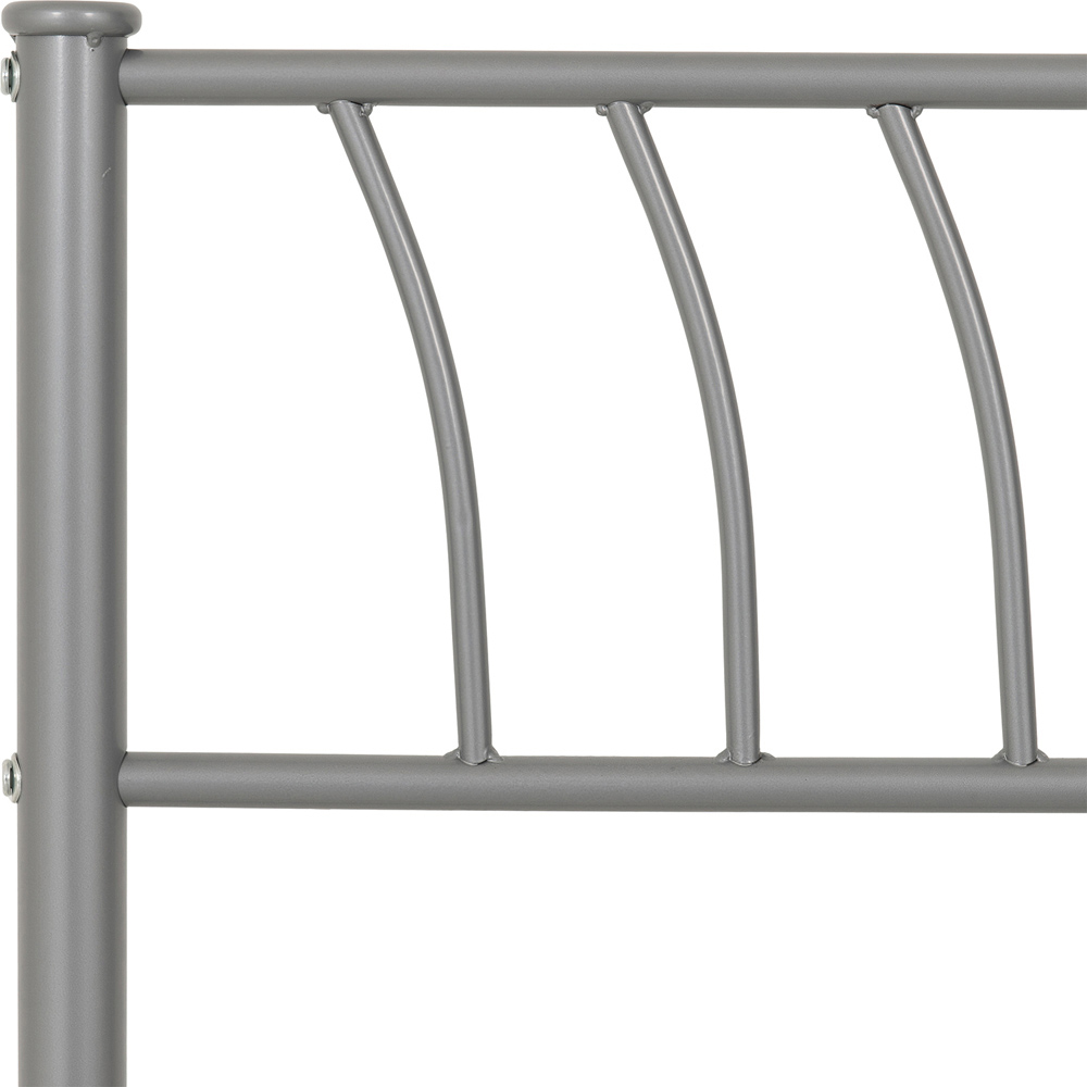 Seconique Harlow Double Silver Bed Frame Image 7
