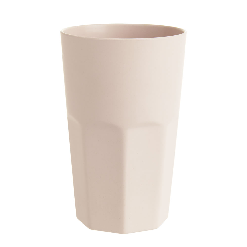 Wilko Bamboo Pink Cup Image 1