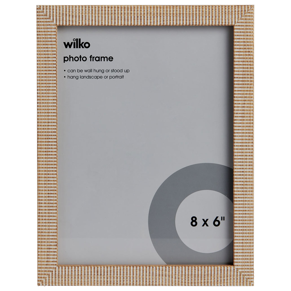 Wilko Natural Home Photo Frame 8 x 6inch Image 1