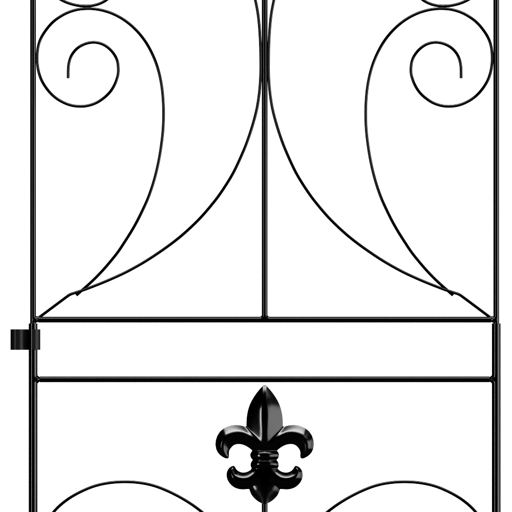 Living and Home Arched 41 x 68cm 10 Pack Metal Border Fence Decoration Set Image 5