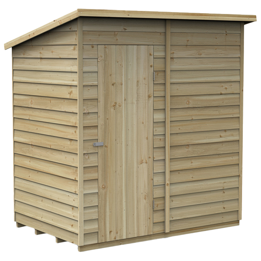 Forest Garden 6 x 4ft Pressure Treated Overlap Pent Shed Image 1