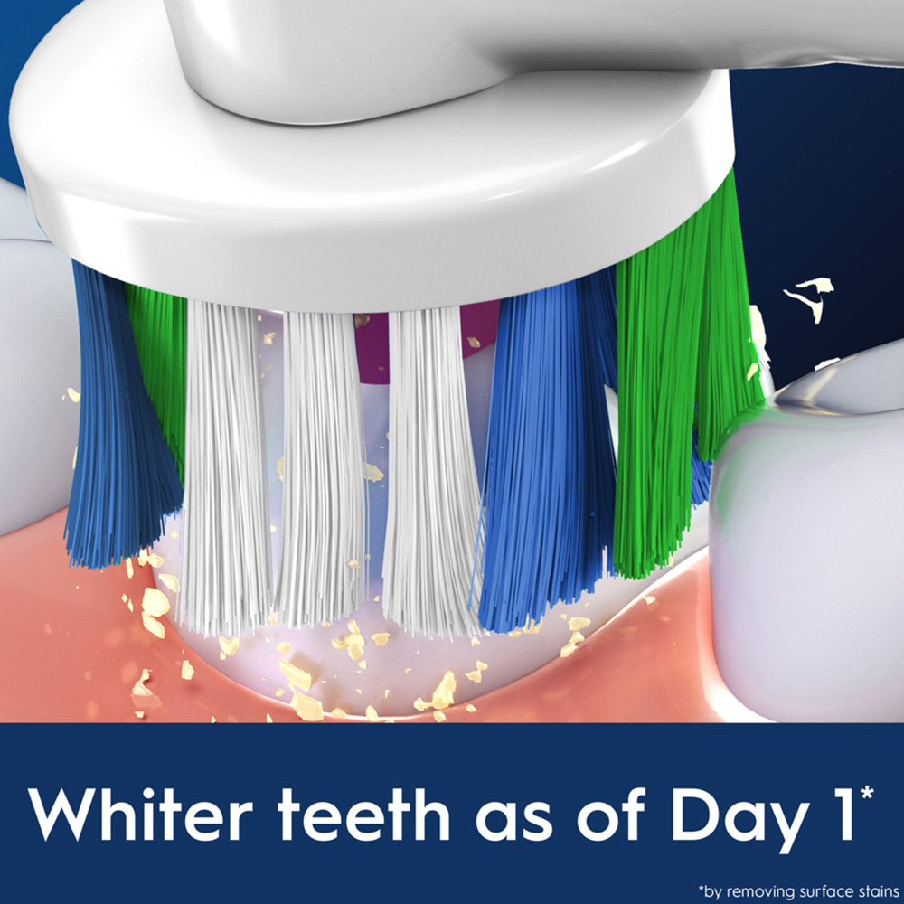 Oral-B 3D White X-Filaments Replacement Head 4 Pack Image 3