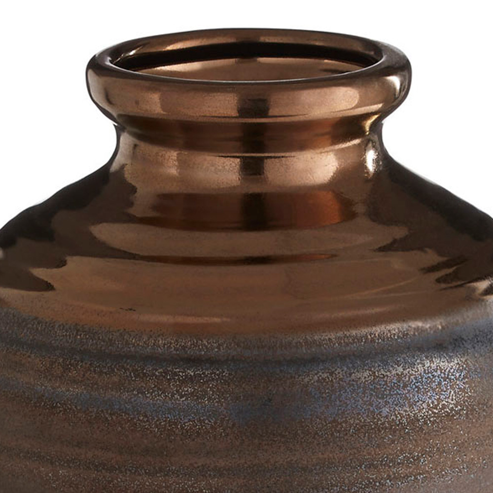 Premier Housewares Gold Zamark Ceramic Vase Medium Image 4