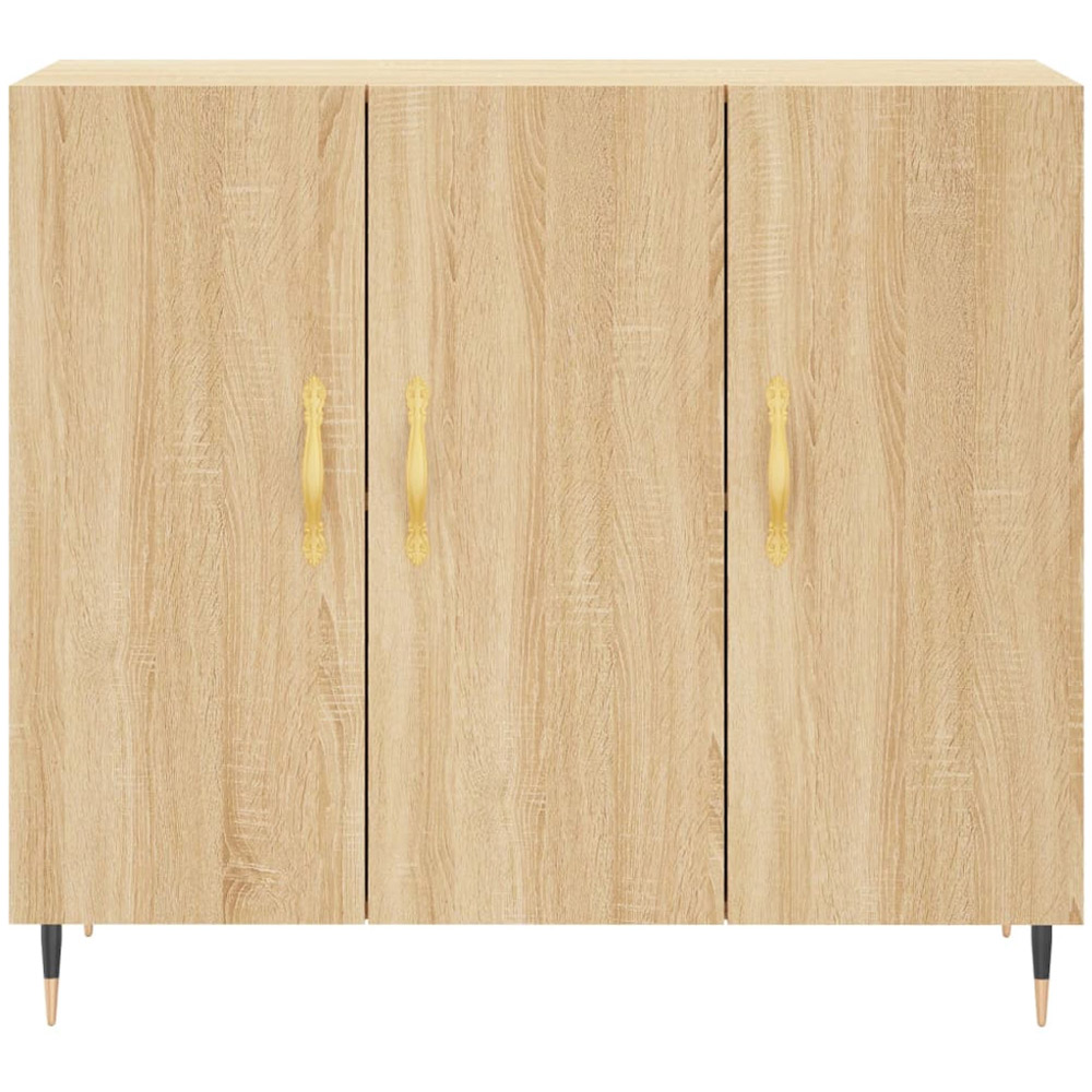 vidaXL 3 Door Sonoma Oak Sideboard Image 6