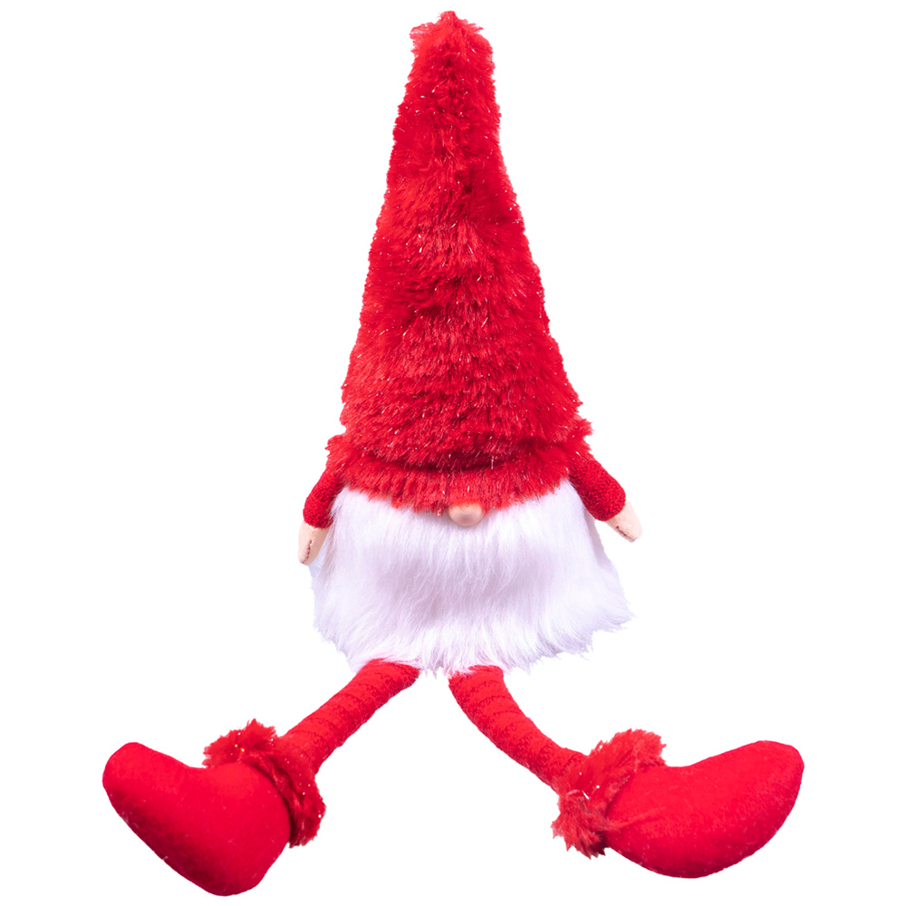 St Helens Red Long Legged Christmas Gonk Decoration Image 1