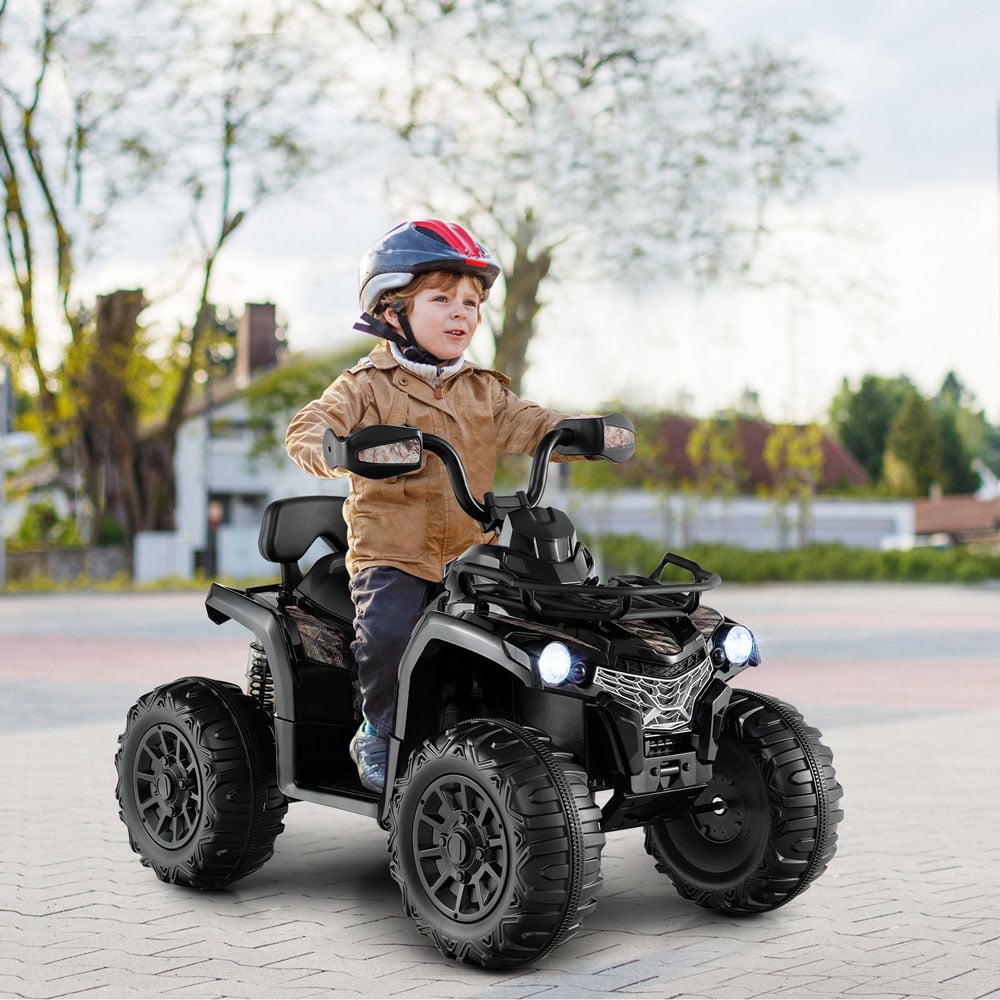 Costway Black Electric Powered Kids Ride On ATV 12V Image 3