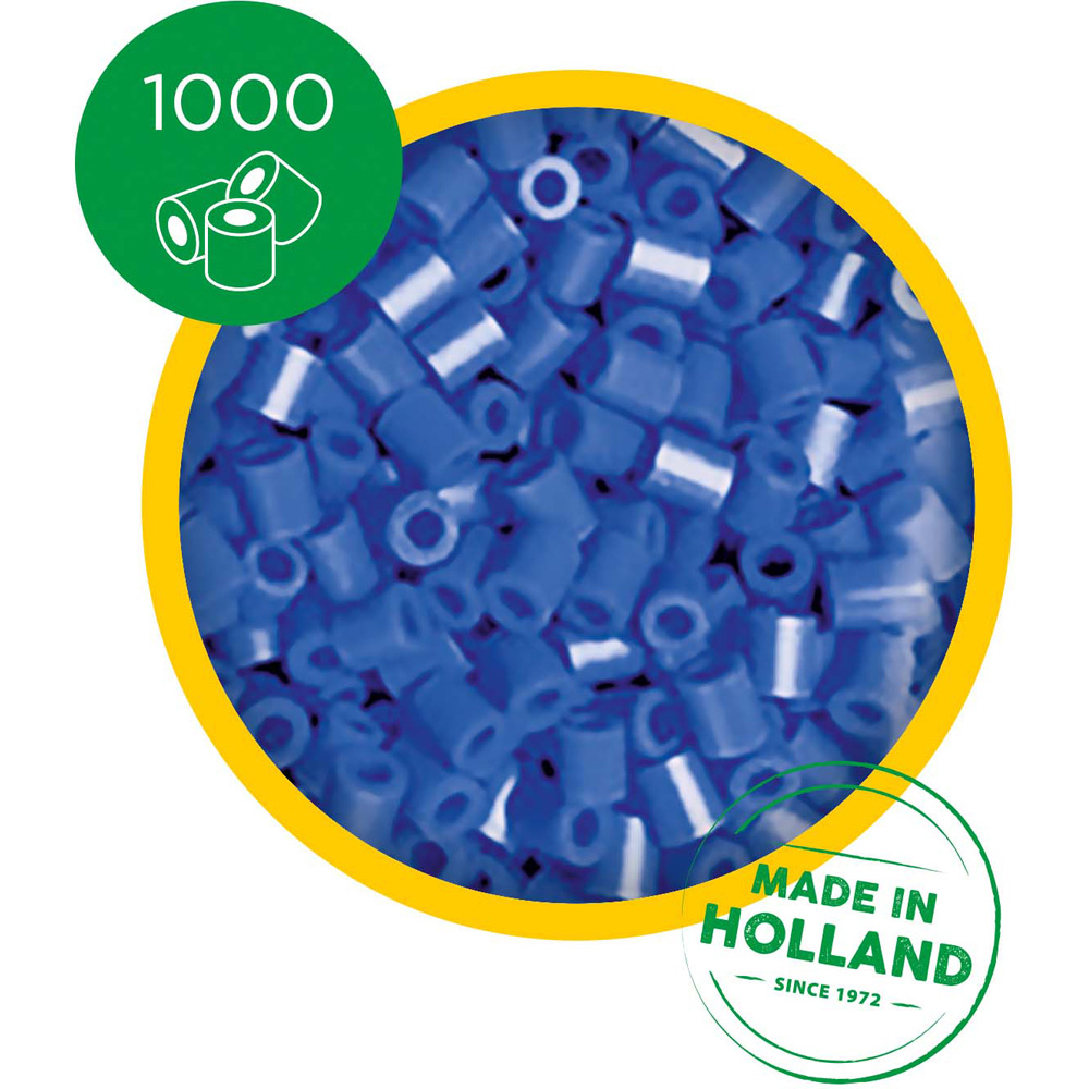 SES Creative Beedz Dark Blue Iron On Beads 1000 Piece Image 2