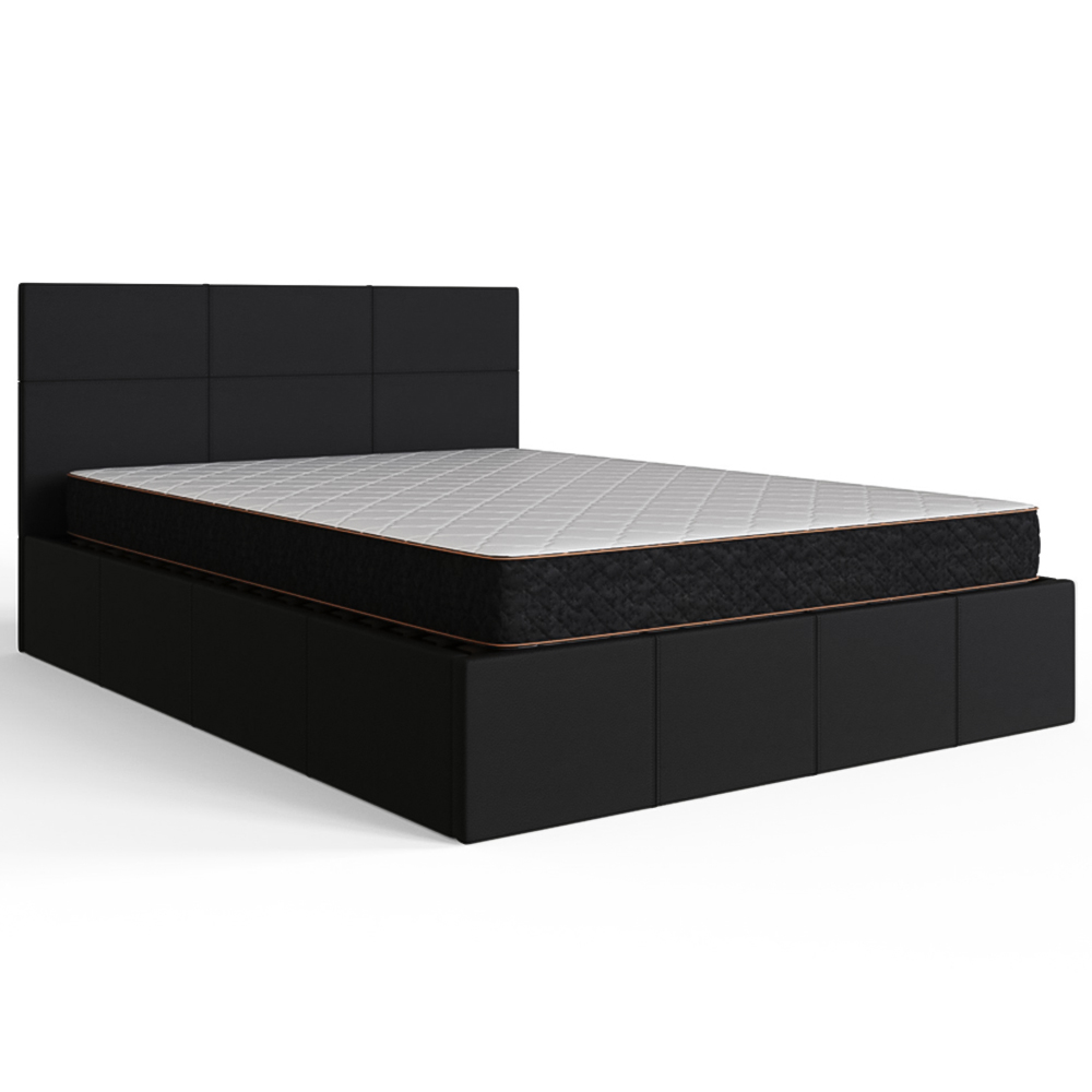 GFW King Black Side Lift Ottoman Bed Image 4