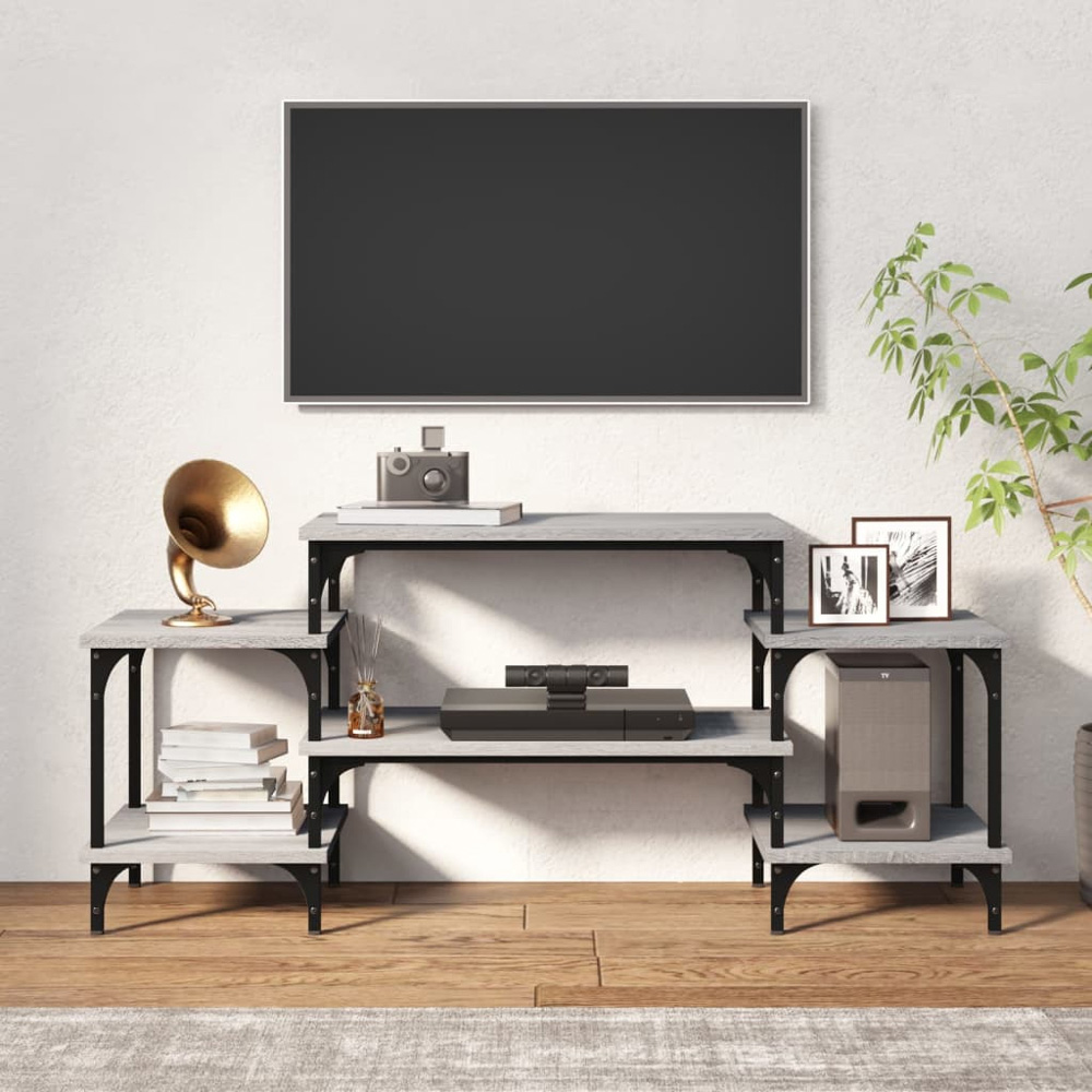 vidaXL 5 Shelf Grey Sonoma TV Cabinet Image 7