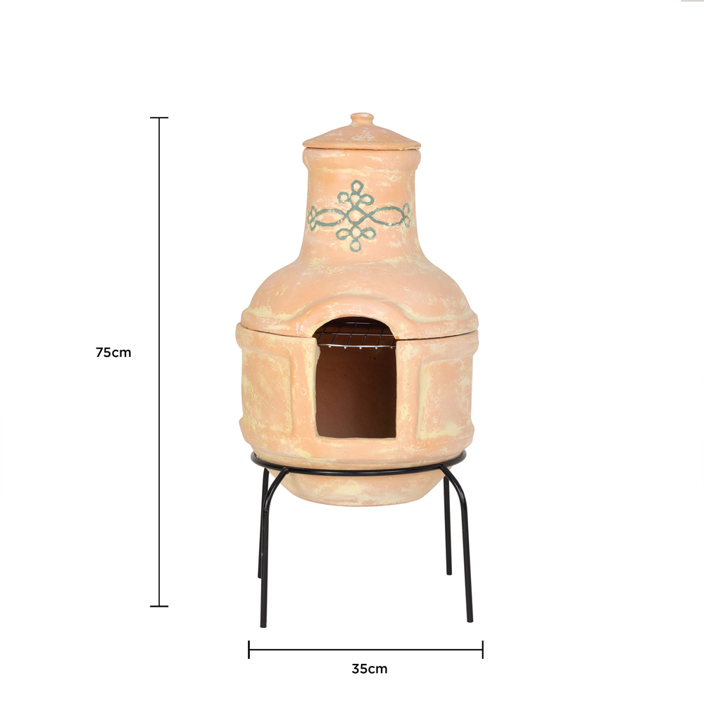 Charles Bentley Snug Rosario Chiminea with Grill Image 9