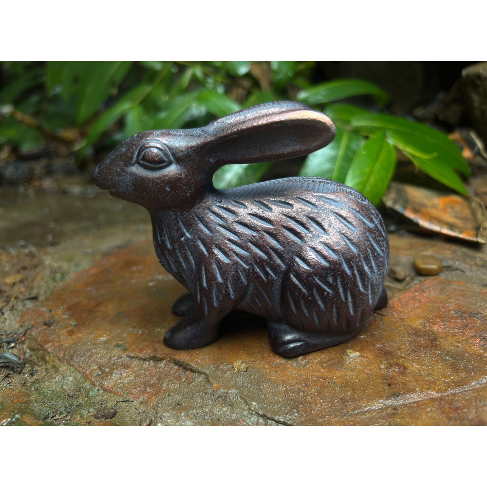 Inspirational Gifting Baby Rabbit Polystone Resin Garden Ornament Image 2