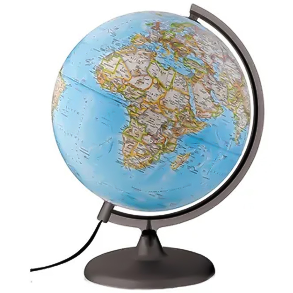 National Geographic Classic Illuminated Globe 25cm Image 1