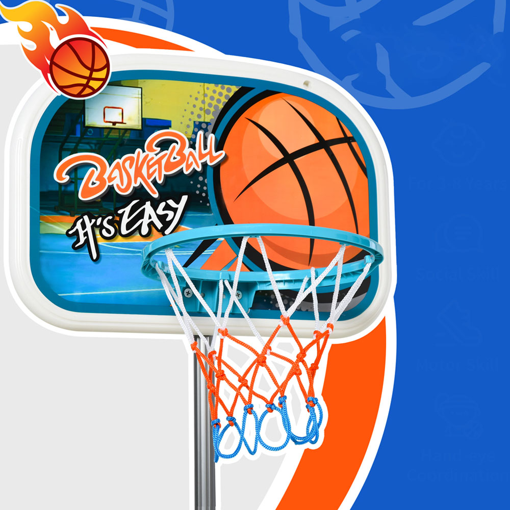 HOMCOM Kids Adjustable Basketball Hoop Set Image 4