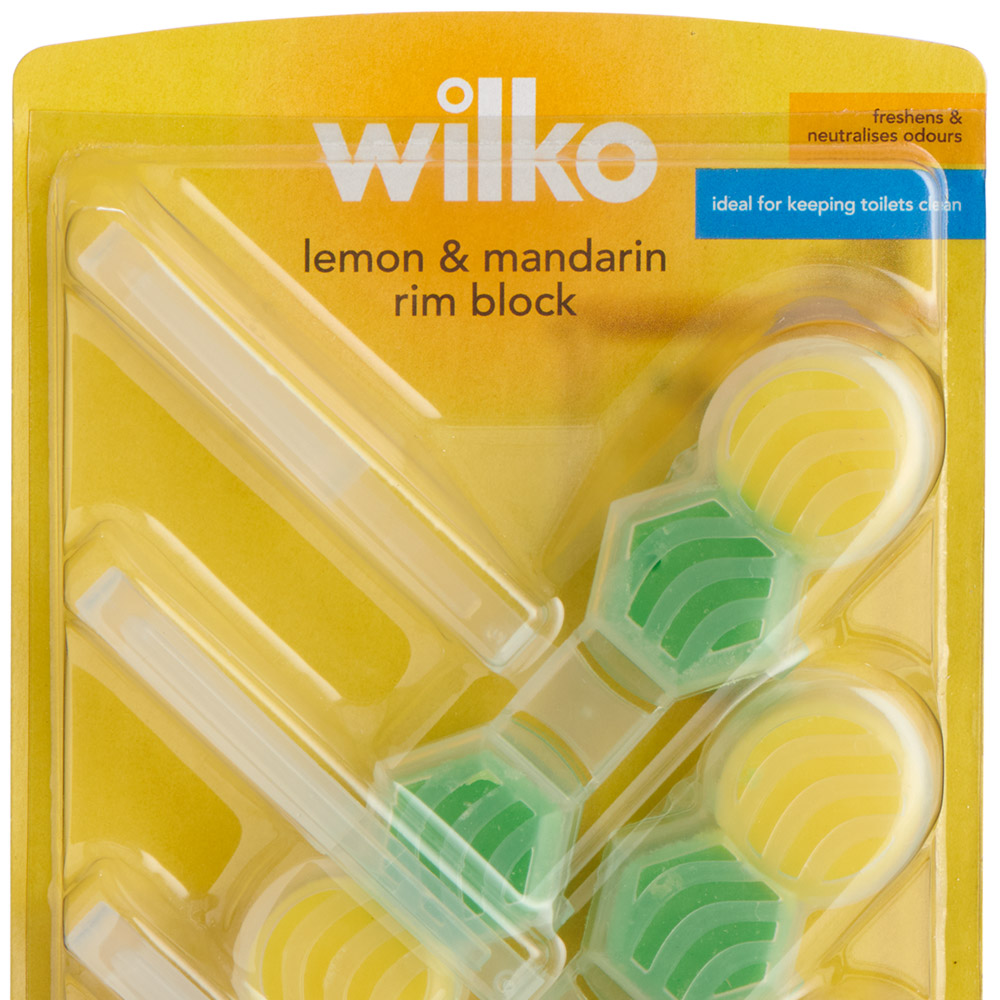 Wilko Flex Lemon and Mandarin Rim Block 3 Pack Image 5