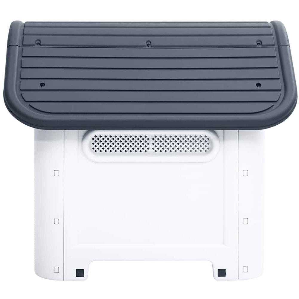 vidaXL Grey Polypropylene Dog House 59 x 75 x 66cm Image 3