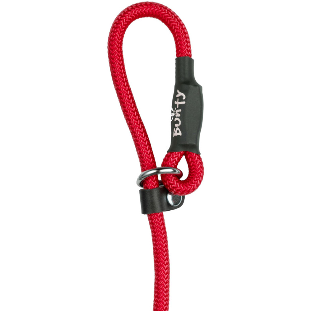 Bunty Small 6mm Red Rope Slip-On Lead For Dogs Image 3