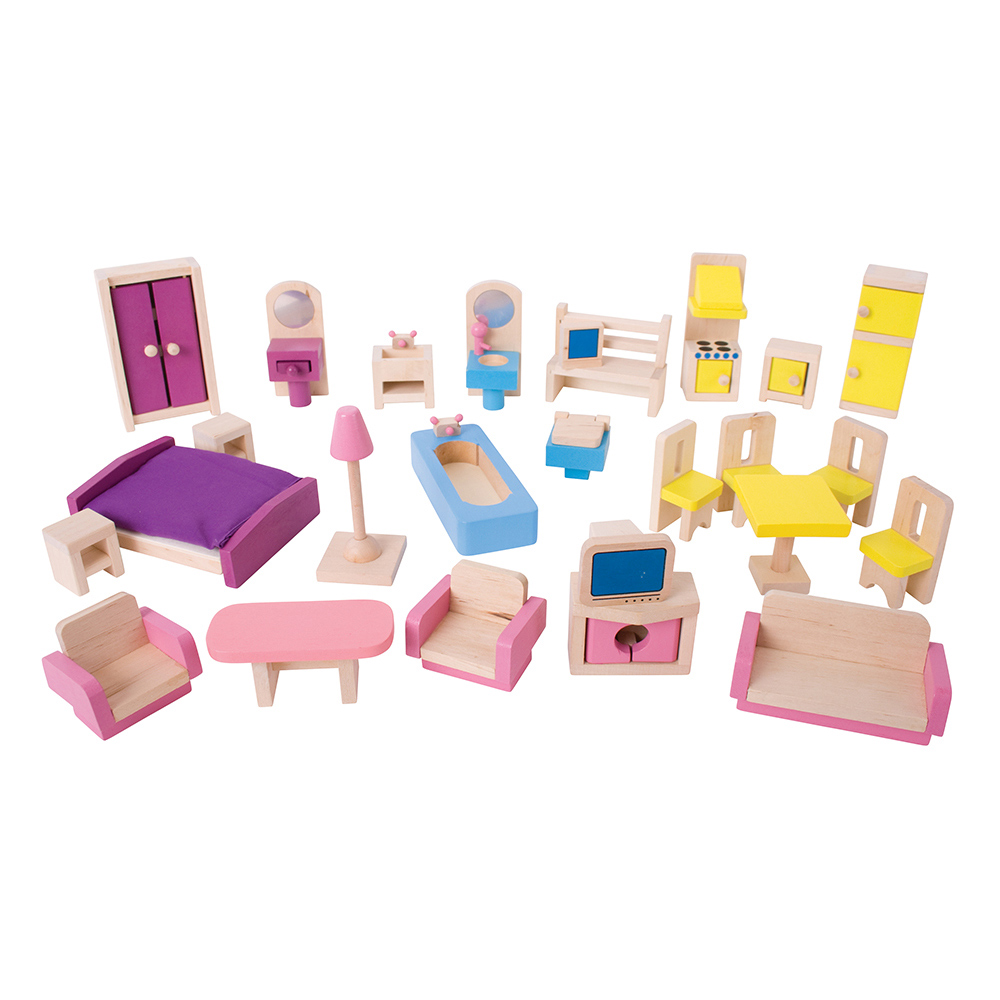 Bigjigs Toys Wooden Dolls Furniture Set Image 3