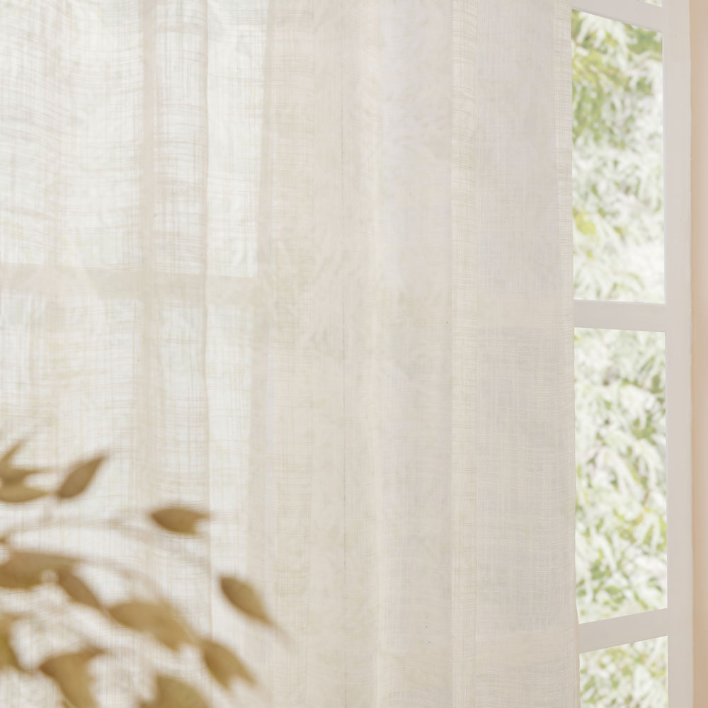 Yard Cirrus Pearl Woven Sheer Curtain Panel 140 x 250cm Image 4