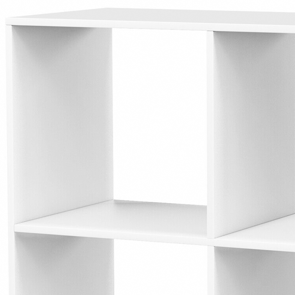 Costway 4 Shelf White Bookcase Image 3