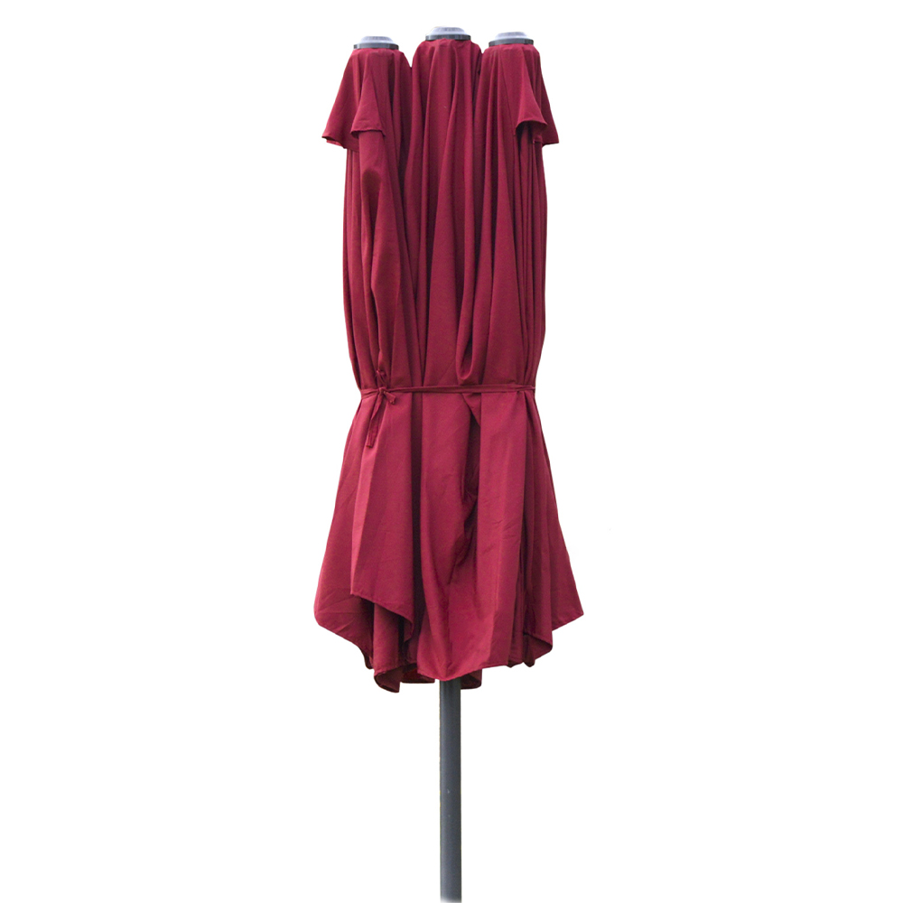 Outsunny 4.6m Garden Parasol Red Image 3