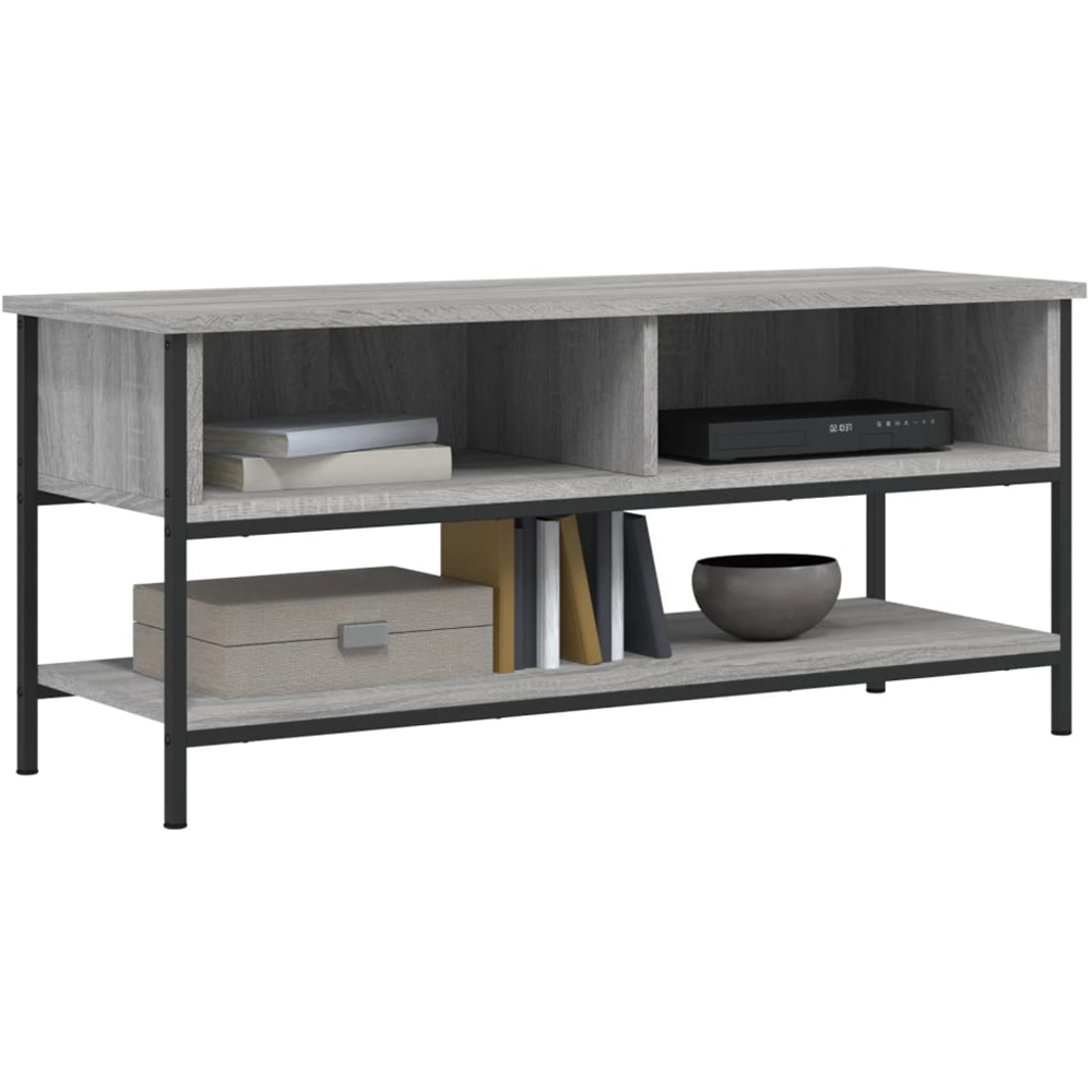 vidaXL 3 Shelf Grey Sonoma TV Cabinet Image 3