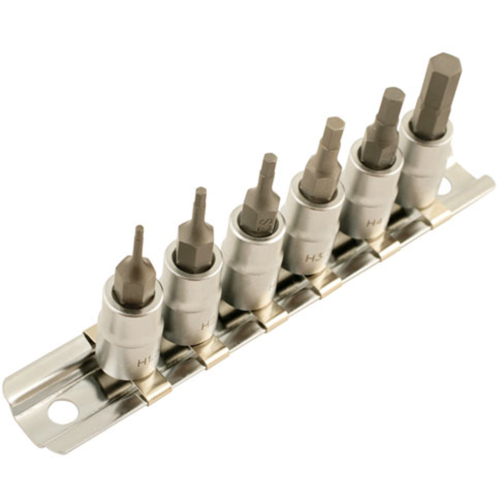 Laser 6 Piece 1/4 inch D Hex Socket Bit Set Image 4