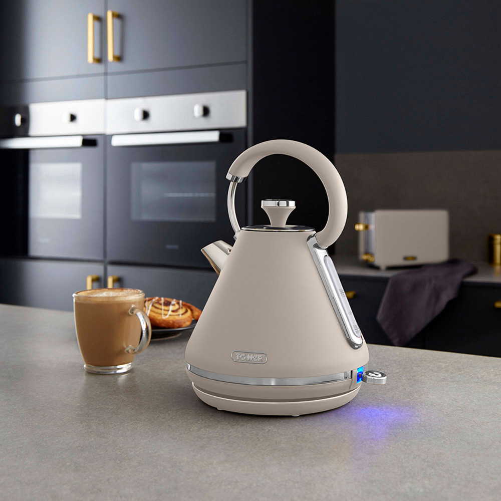 Tower Cavaletto EEJB186 Latte 4 Slice Toaster with 1.7L Kettle Set Image 8