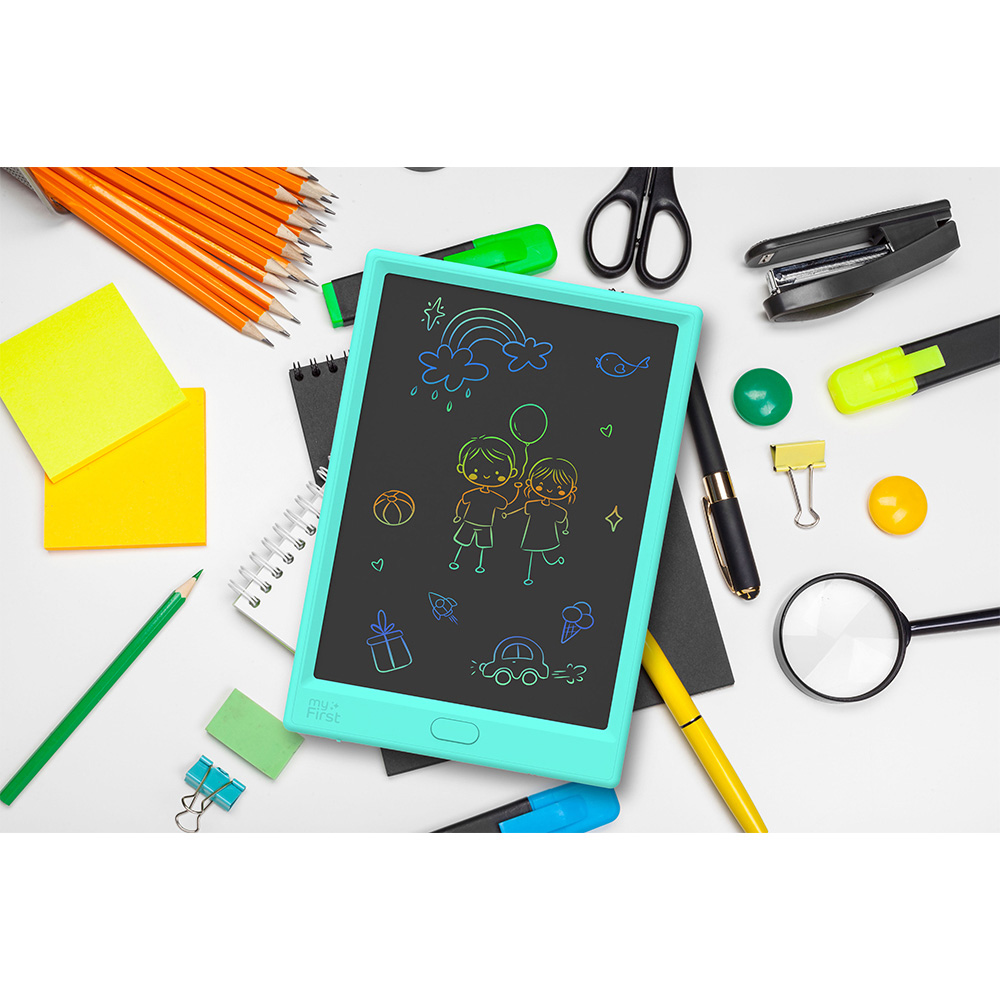 myFirst Sketch Pro Neo Blue Kids LCD Drawing Tablet with Stylus Image 2