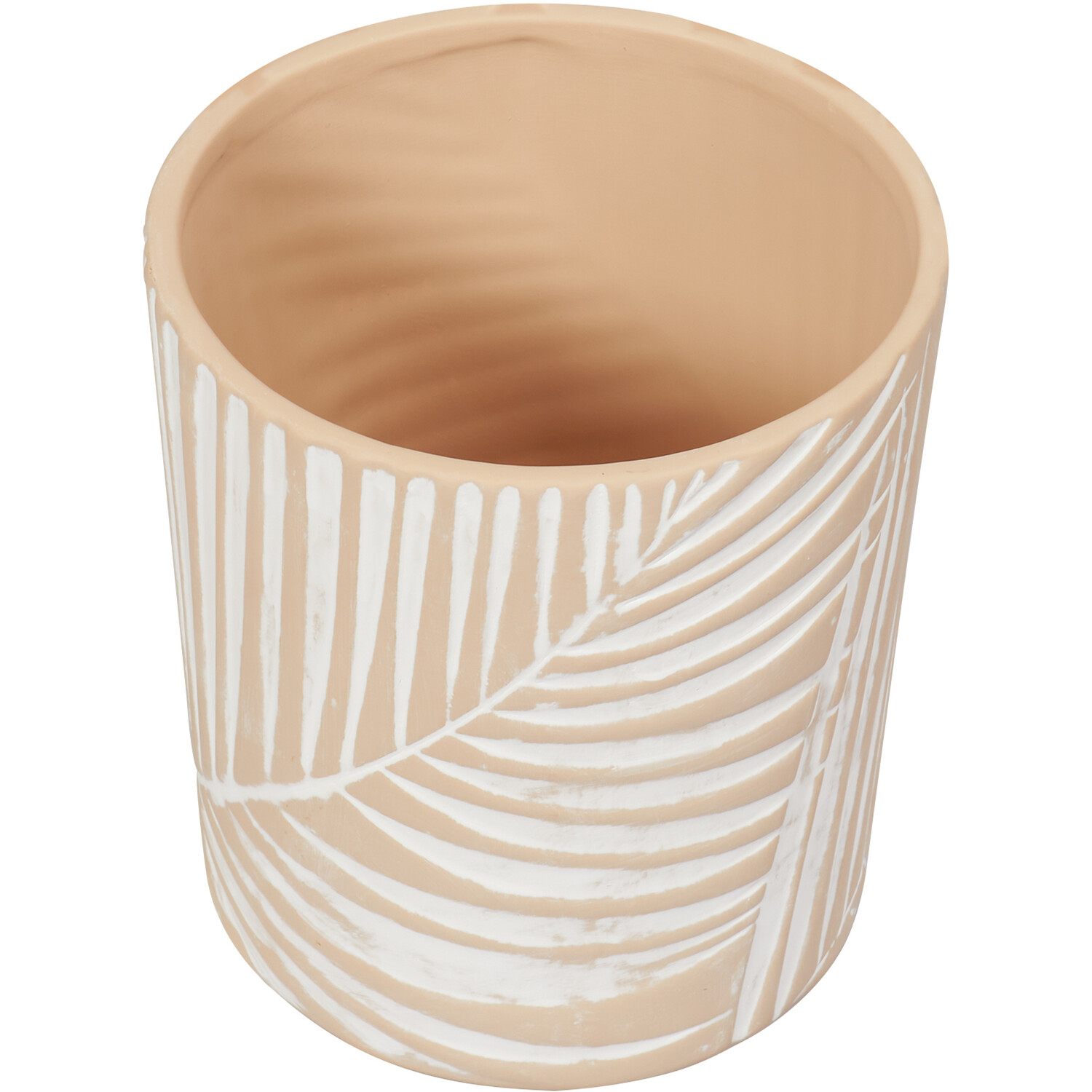 Palm Ceramic Indoor Plant Pot 14cm Image 1