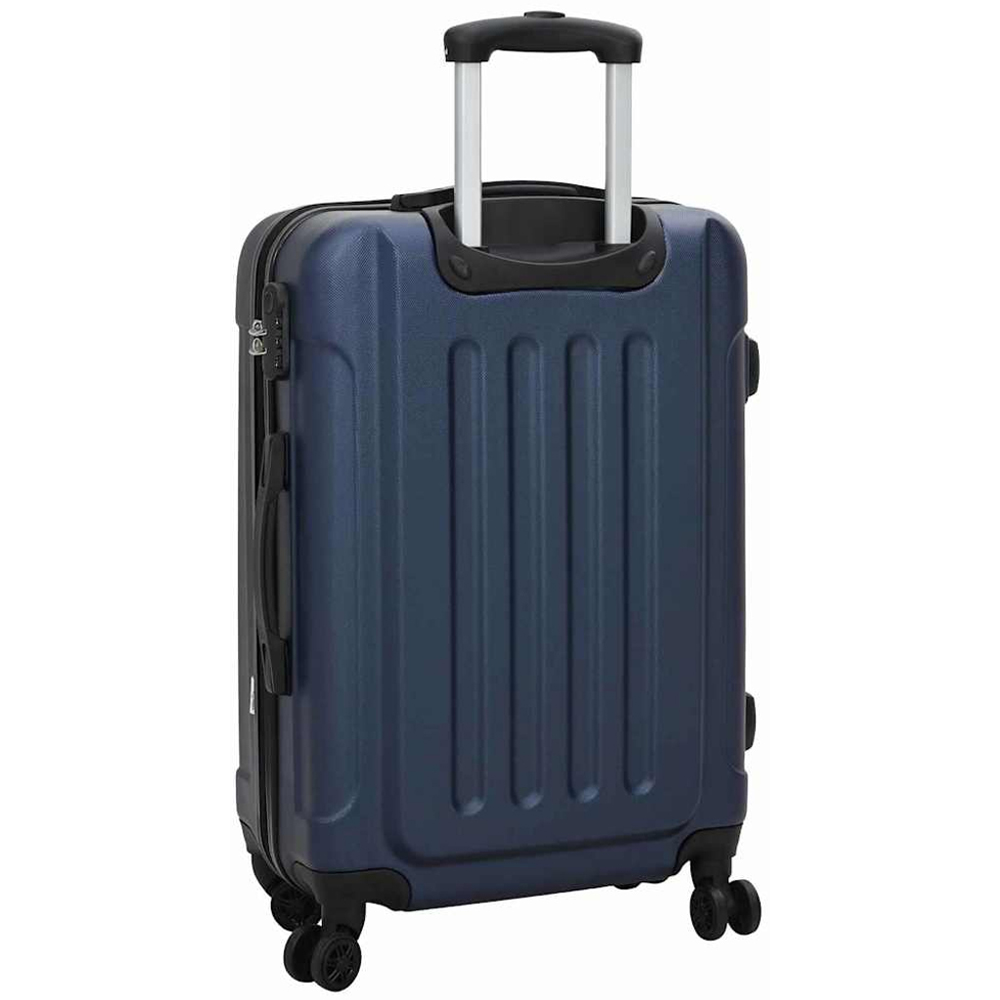 vidaXL Set of 3 Blue ABS Suitcases with Wheels Image 6