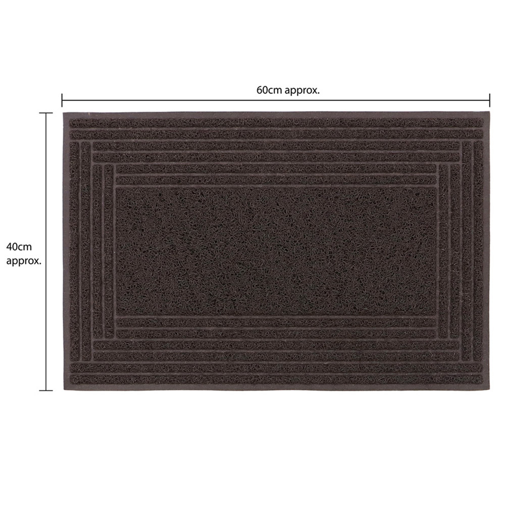 JVL Brown Border Mud Grabber Scraper Doormat 40 x 60cm Image 9