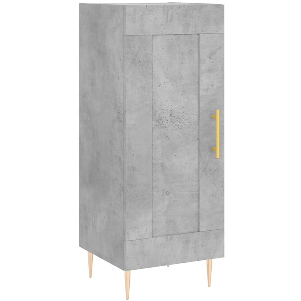 vidaXL 2 Door Concrete Grey Highboard Image 5