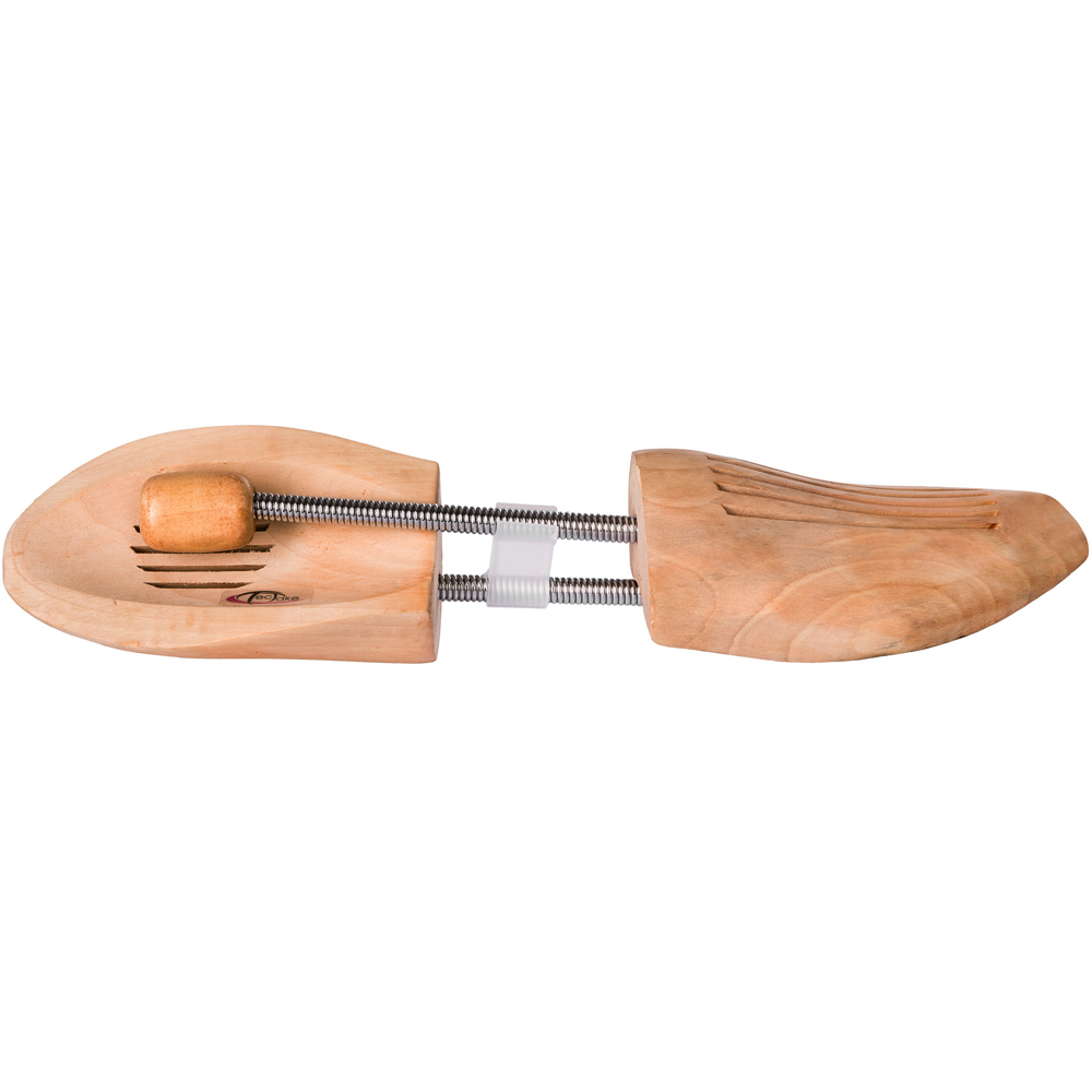 tectake Lotus Wood Spiral Spring Shoe Stretcher Pair EU Size 42-43 2 Pack Image 5