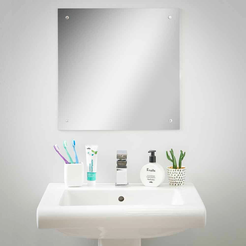 Wilko Drilled Mirror Rectangular Wilko